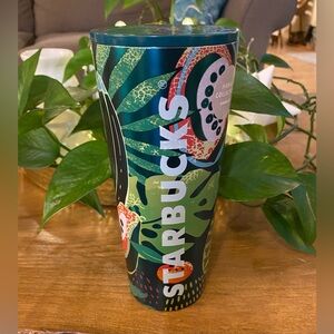 Starbucks Venti Hawaii Collection Stainless Steel Cold Travel Tumbler Cup 24 oz
